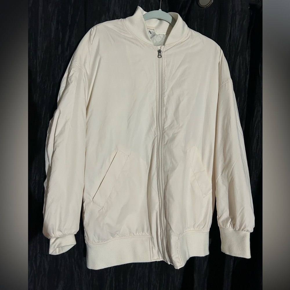 Abound Cream Bomber Jacket Small